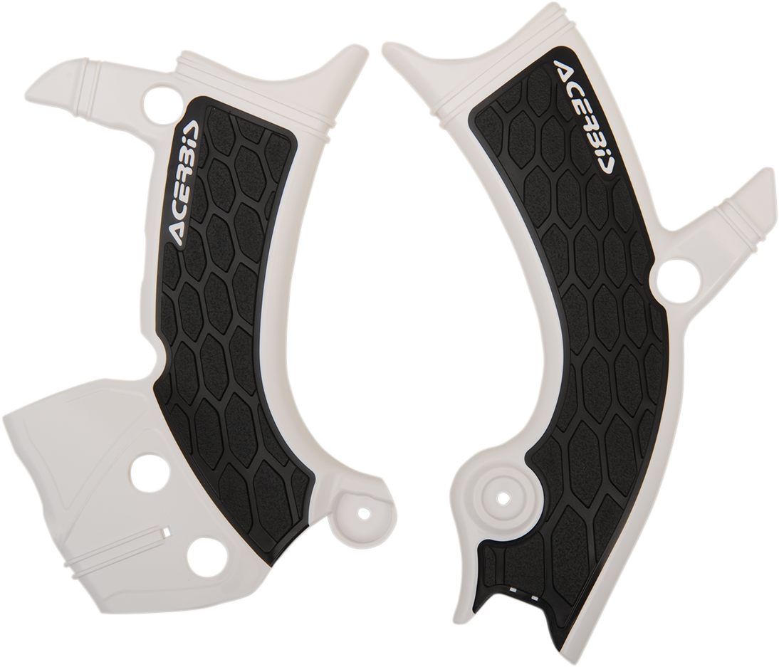 Acerbis X-Grip Frame Guards - White/Black - Yamaha