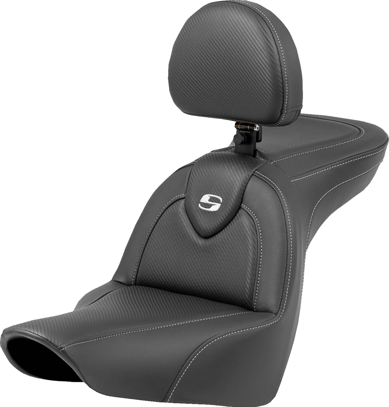 Saddlemen Roadsofa CF Carbon Fiber 2-Up Seat For Harley FXLR/S/ST / FLSB 2018-2025