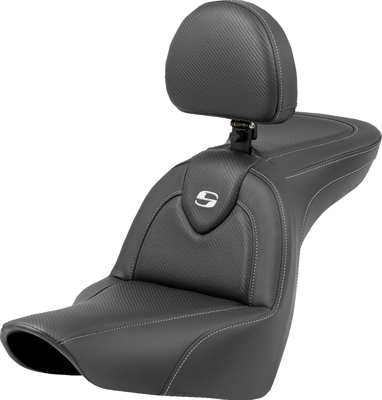 Saddlemen Roadsofa CF Carbon Fiber 2-Up Seat For Harley FXLR/S/ST / FLSB 2018-2025