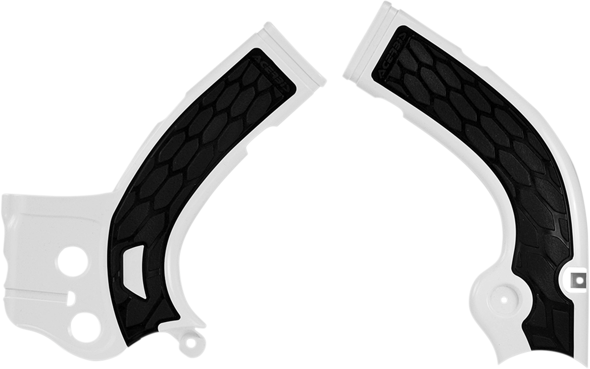 Acerbis X-Grip Frame Guards - Silver/Black - KX 450 F 2009-2018 Kawasaki KX450F