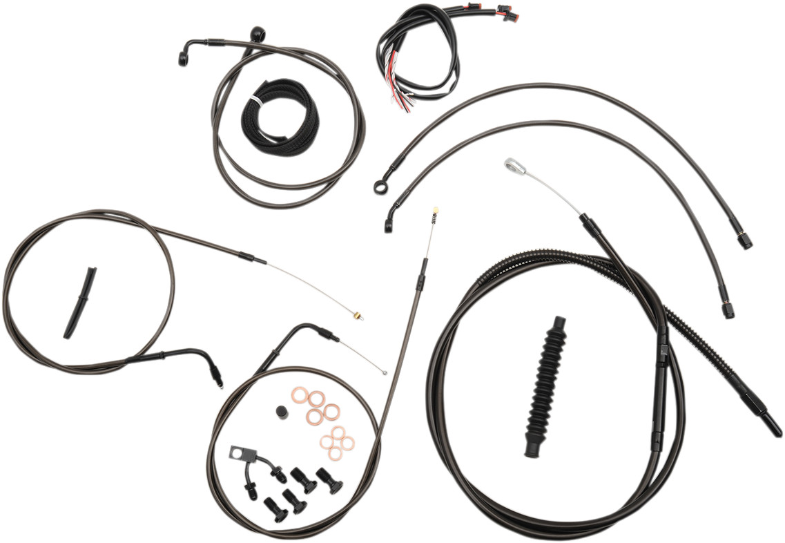 LA Choppers Handlebar Cable Brake Line And Wire Kit For Harley Softail w/ABS 2011-2014