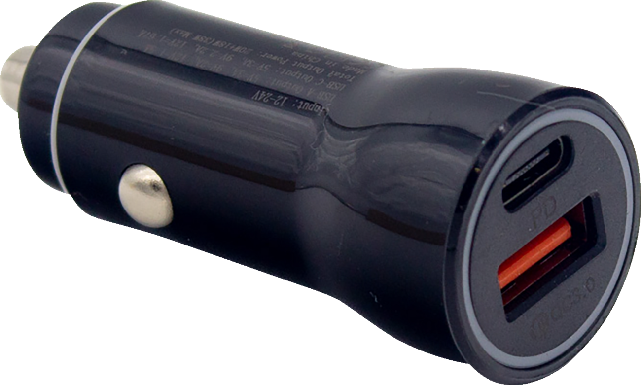 RidePower Cigarette Lighter Power Adapter USB And USBC Port 3.0 Charging