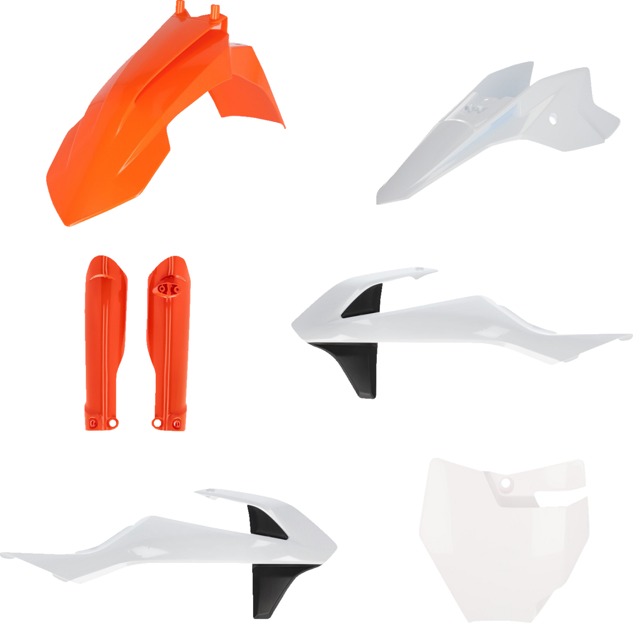 Acerbis Full Replacement Body Kit - '17 OEM Orange/White/Black KTM/Gas Gas