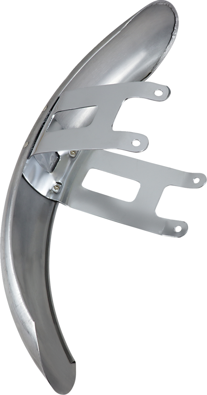 Drag specialties Wide Glide-Style Front Fender with Chrome Mounting Brackets - For 19" or 21" Wheel Harley Davidson