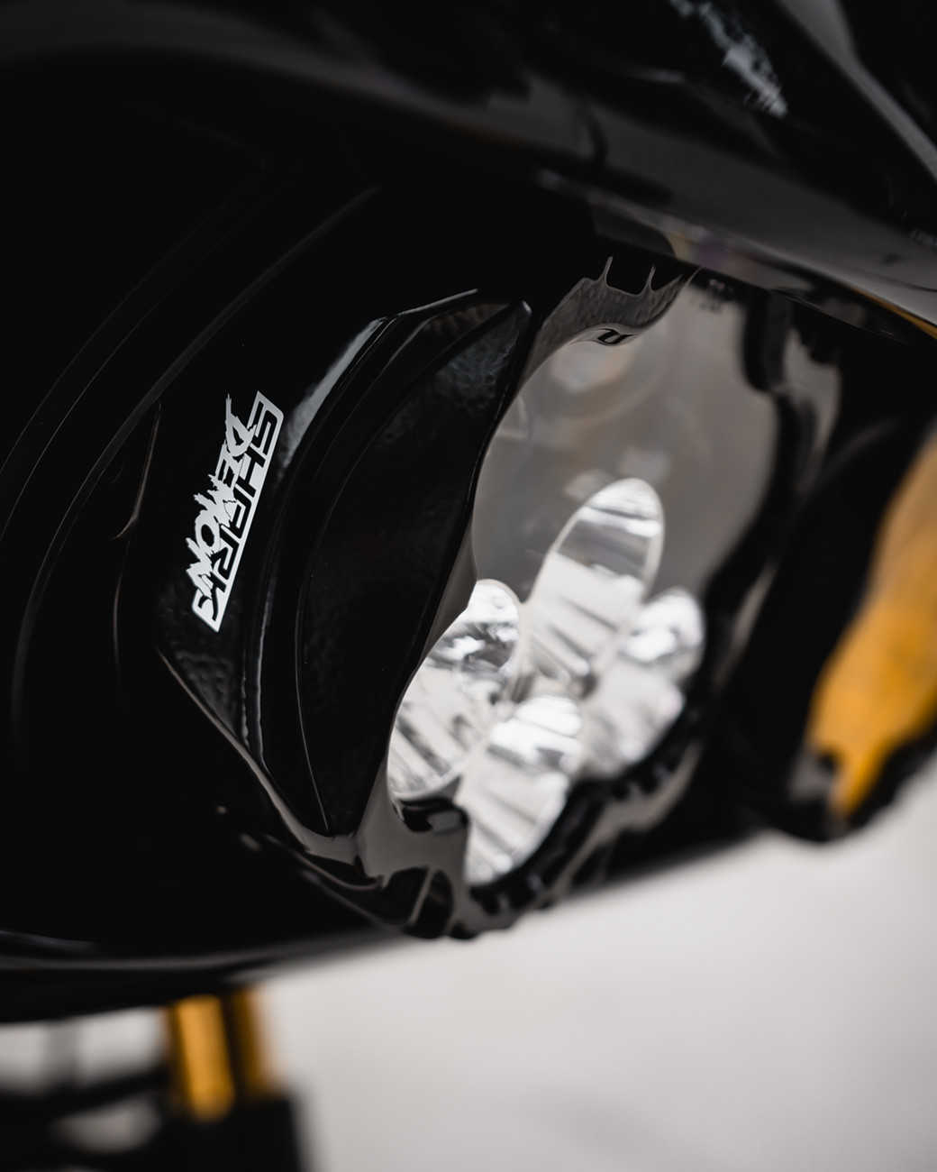 Custom Dynamics Shark Demon Headlight / Fog Lamp For Harley Road Glide 2015-2025