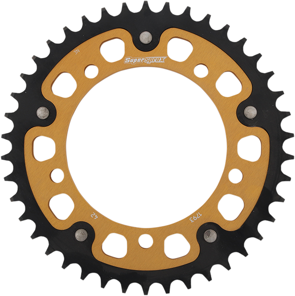 Supersprox Stealth Rear Sprocket - 42 Tooth - Gold - Suzuki/Triumph 42T
