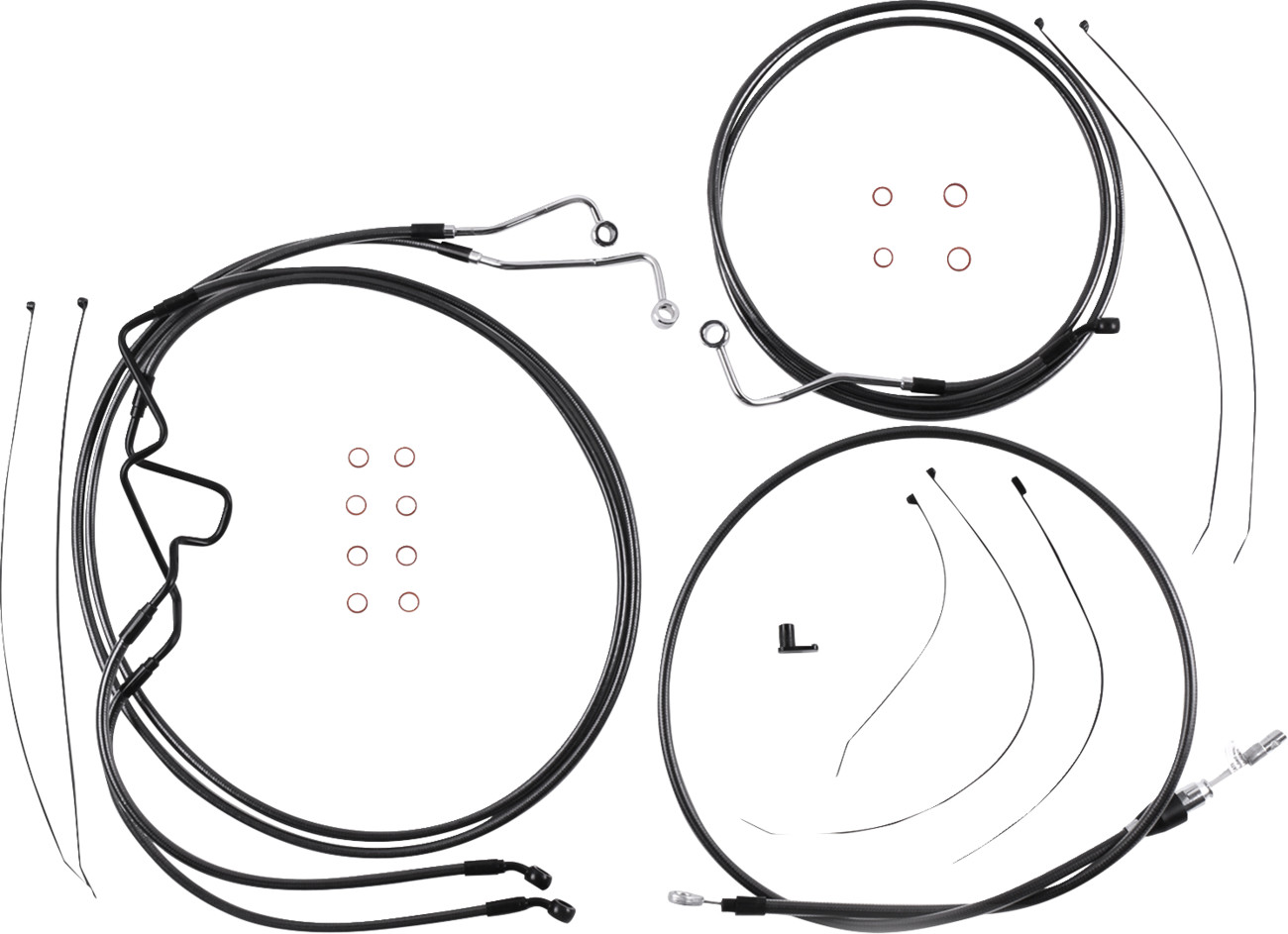 Magnum shielding Black Pearl™ Designer Handlebar Installation Kit - 8" - '21-'22 FLHR 2021-2023 Harley Davidson FLHRXS Road King Special / 2021-2022 Harley Davidson FLHR Road King