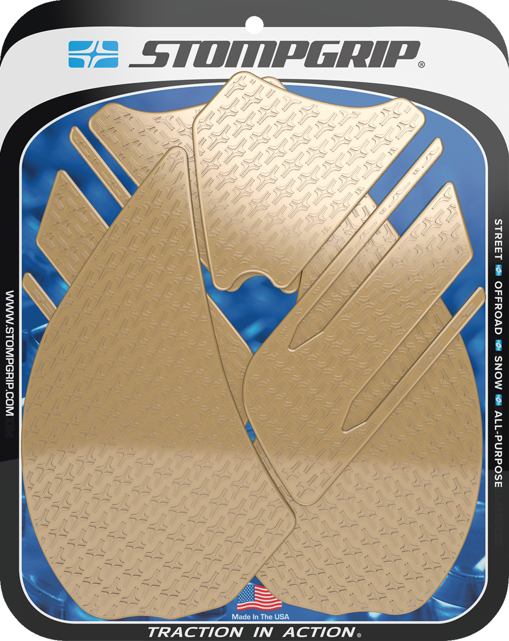 Stompgrip Traction Pad Tank Grips - Icon - Clear - Ninja ZX-14 2012-2020 Kawasaki Ninja ZX-14