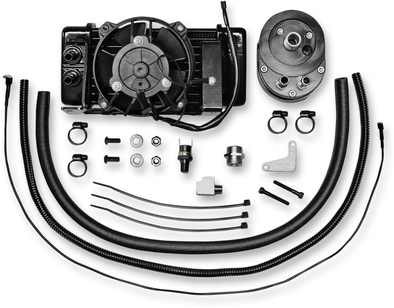 Low-Mount Fan-Assisted Oil Cooler Kit
