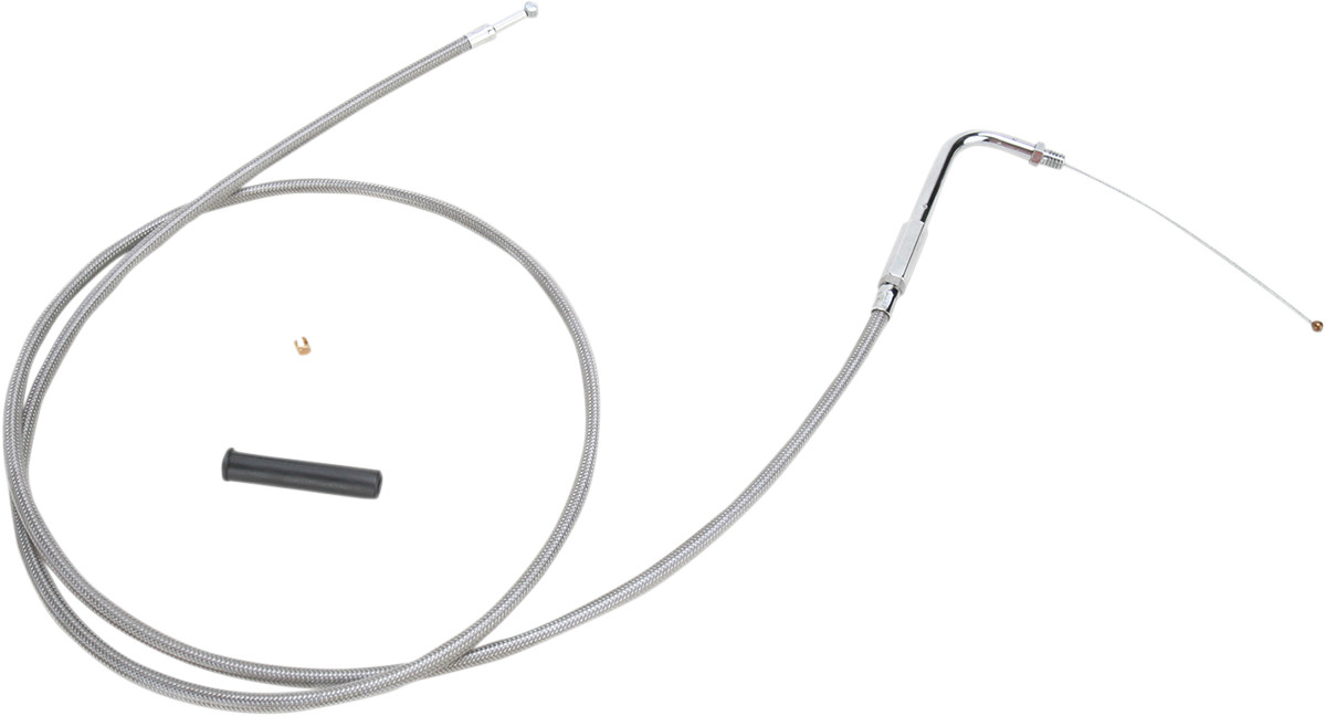 Drag Specialties Stainless Braided Throttle Cable