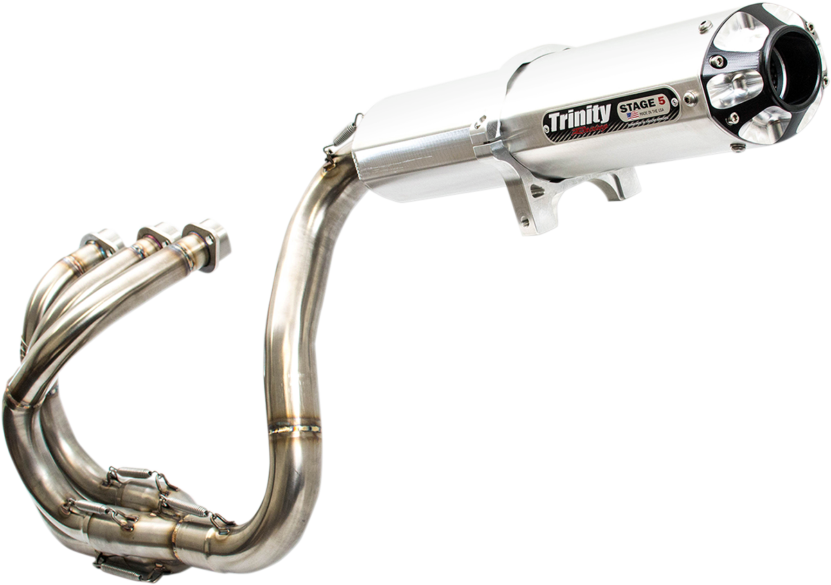 Trinity Racing 3-1 Stage 5 Brushed Silver UTV Exhaust 2016-2018 Yamaha YXZ 1000R