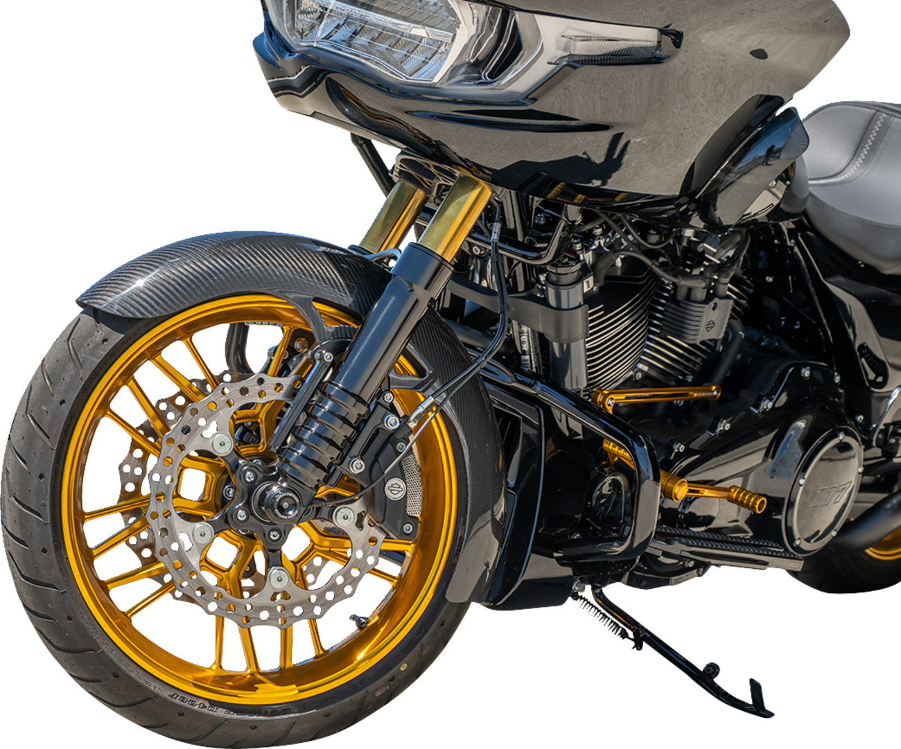 Arlen ness Carbon Fiber Front Fender - Wrapper - 19" Harley Davidson