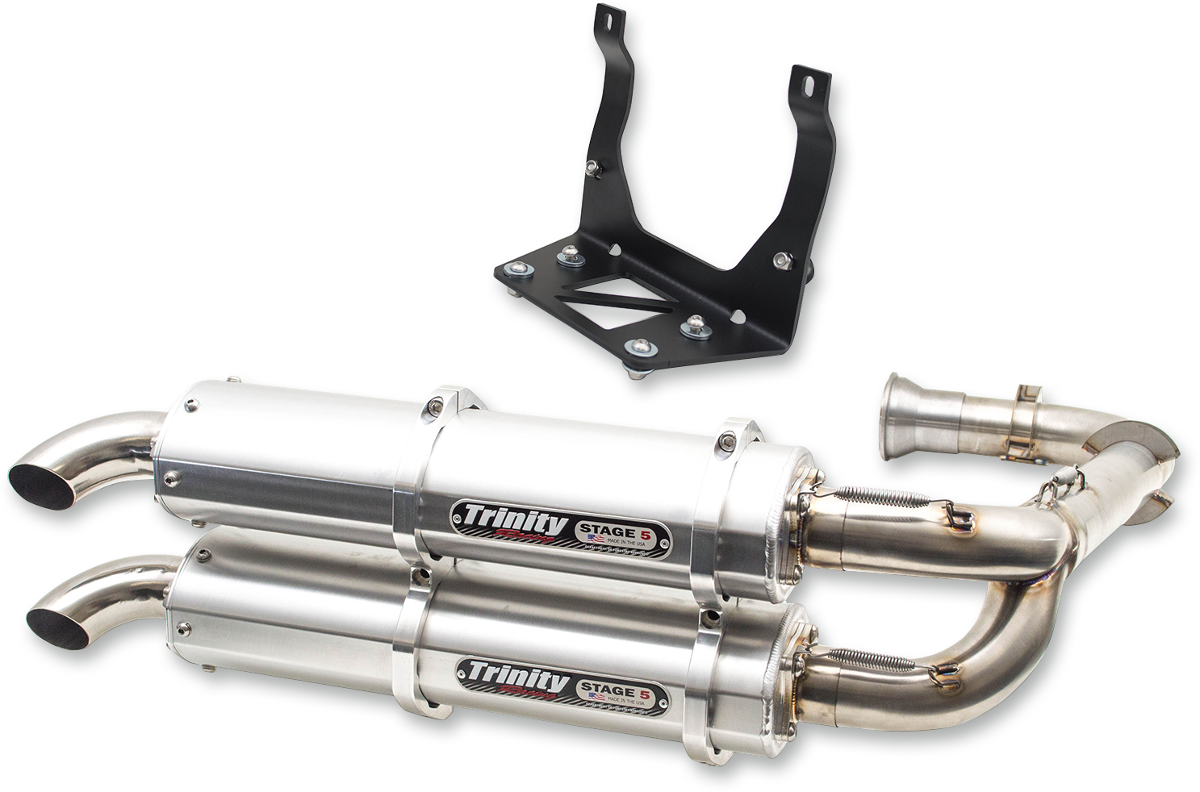Trinity Racing UTV 1-2 Stage 5 Turn out Exhaust for 17-18 Can-Am Maverick X3