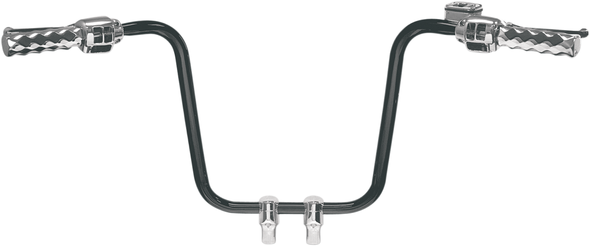 La choppers Hefty 1-1/4" Handlebar - Ape Hanger - 14" - Black