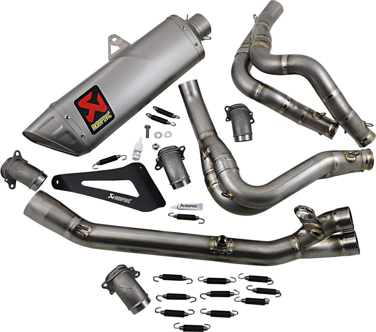 Akrapovic Racing Line Full Exhaust System 2022-2025 Yamaha YZF-R7 & 2024 Suzuki GSX-8R