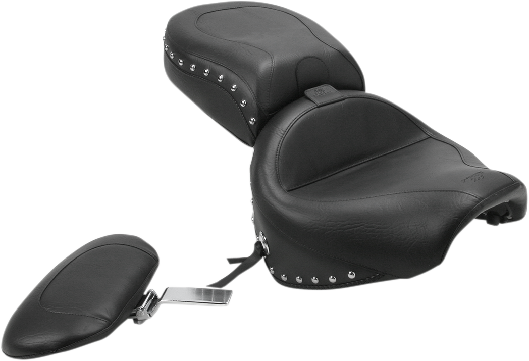 MUSTANG Wide Touring Seat with Driver Backrest