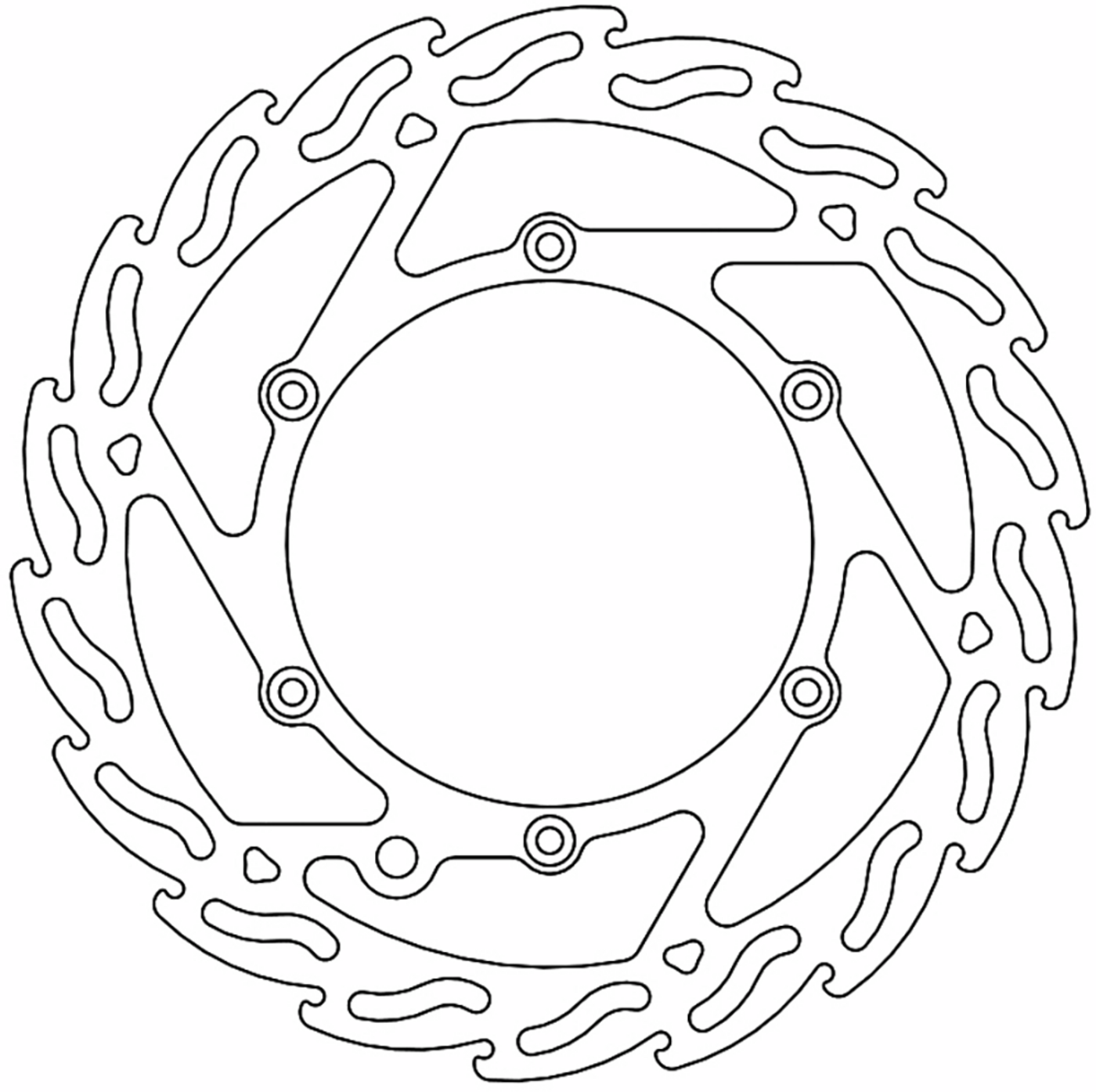 Moto-master Brake Rotor - Front - Flame Gas Gas/Husaberg/Husqvarna/KTM