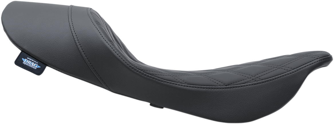 Drag specialties seats Low Profile Solo Seat - Forward - Double Diamond - FL '99-'07 Harley Davidson