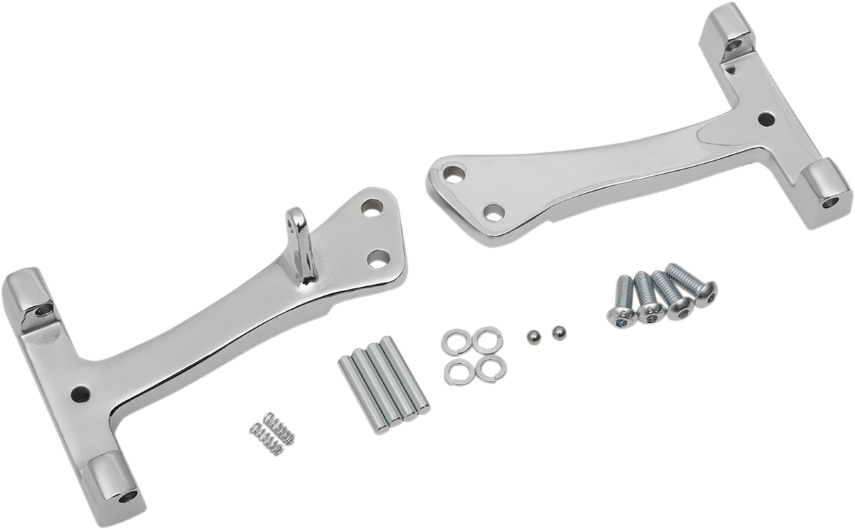 Drag specialties Passenger Floorboard Mount - Chrome - FXD/FLD Harley Davidson