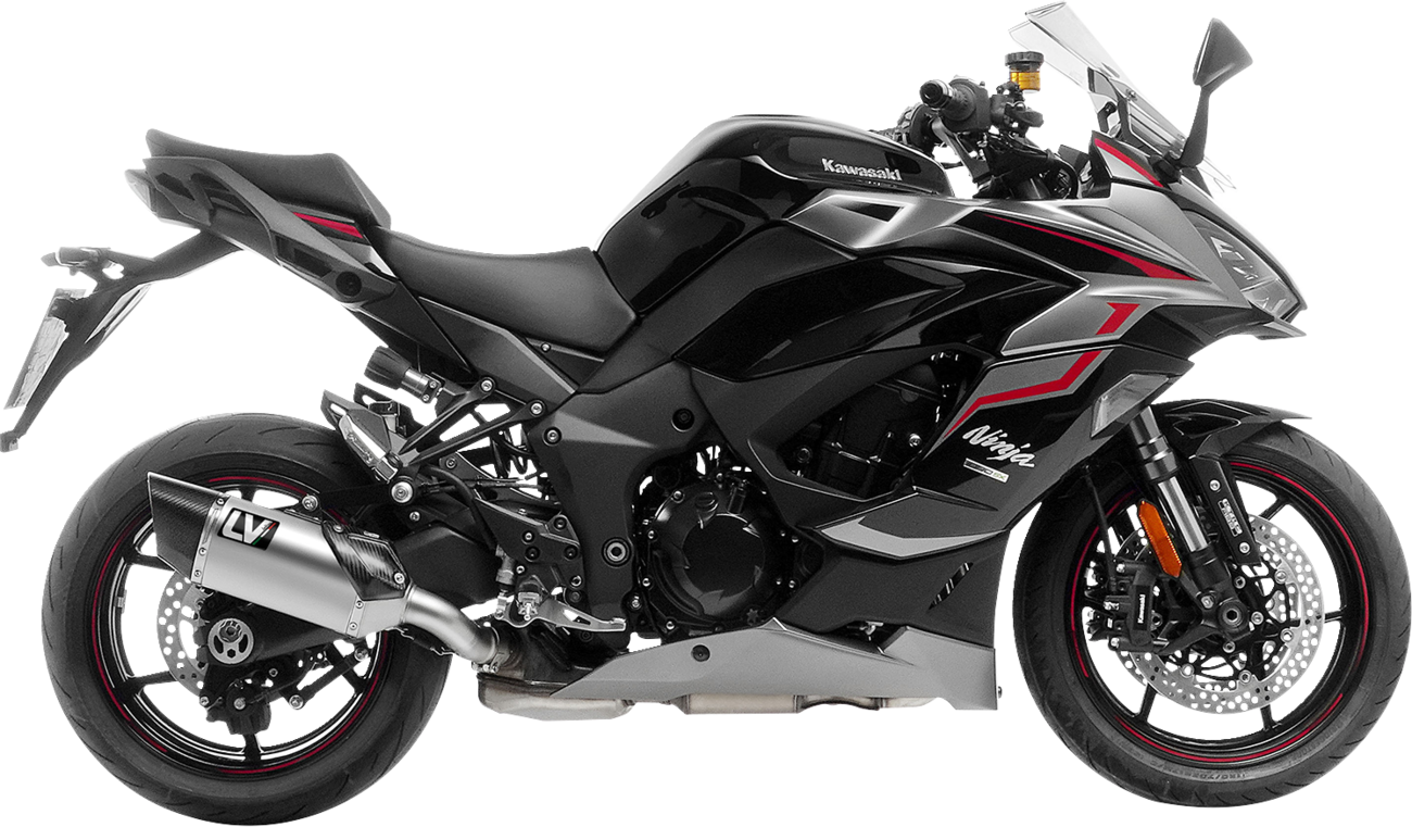 Leovince LV-14 R Slip-On Muffler - Titanium - Kawasaki Ninja 1000
