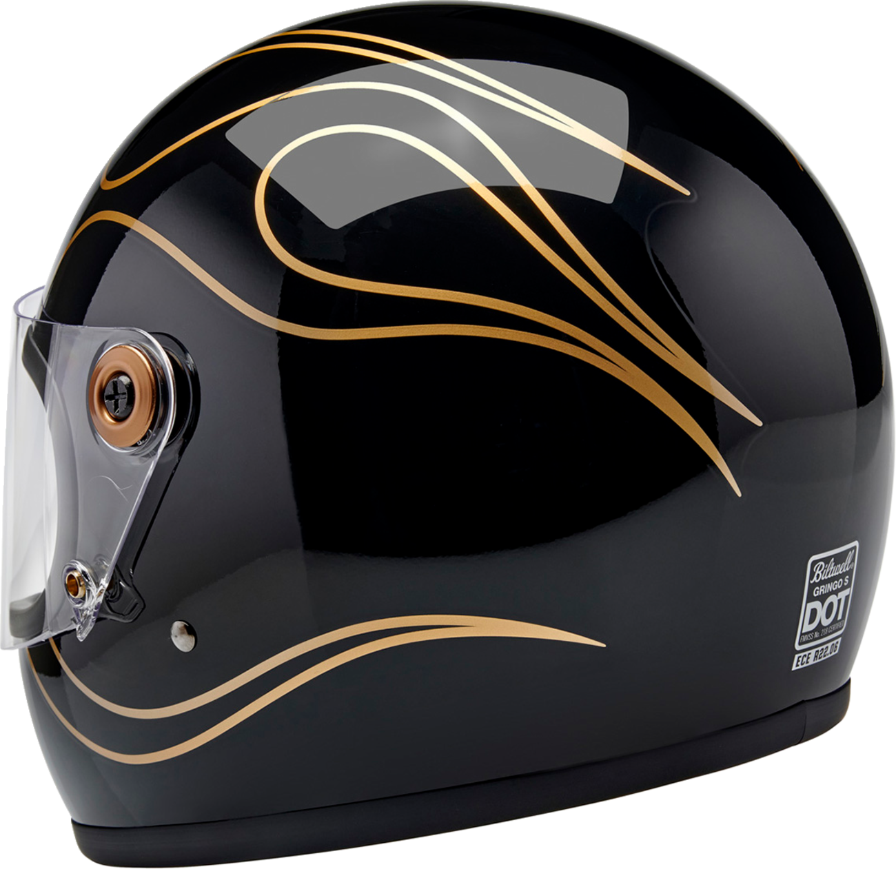 Biltwell Gringo S ECE Flames Helmet