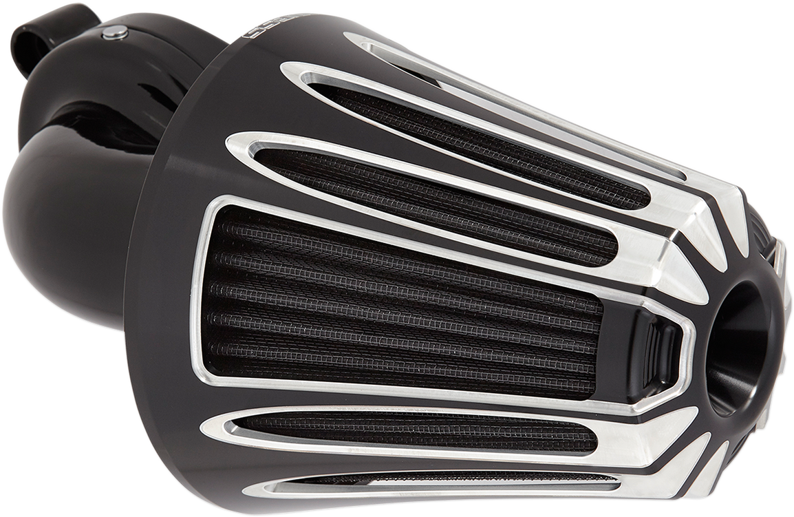 Arlen ness Monster Sucker Air Cleaner Cover - Deep-Cut - Black