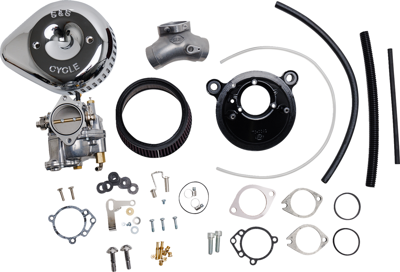 S&S CYCLE Super G Carburetor with Stealth Air Cleaner Kit