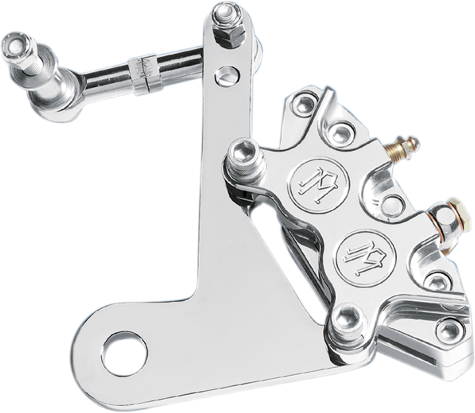 Performance Machine 4 Piston Front Brake Caliper Kit For Harley FLH 1973-1983