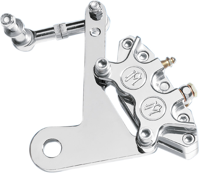 Performance Machine 4 Piston Front Brake Caliper Kit For Harley FLH 1973-1983