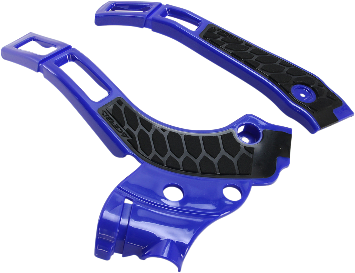 Acerbis X-Grip Frame Guards - Blue/Black - YZ 125/250/X Yamaha