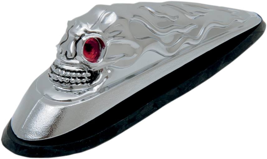 Drag specialties Skull Head - Illuminated Eyes - Chrome