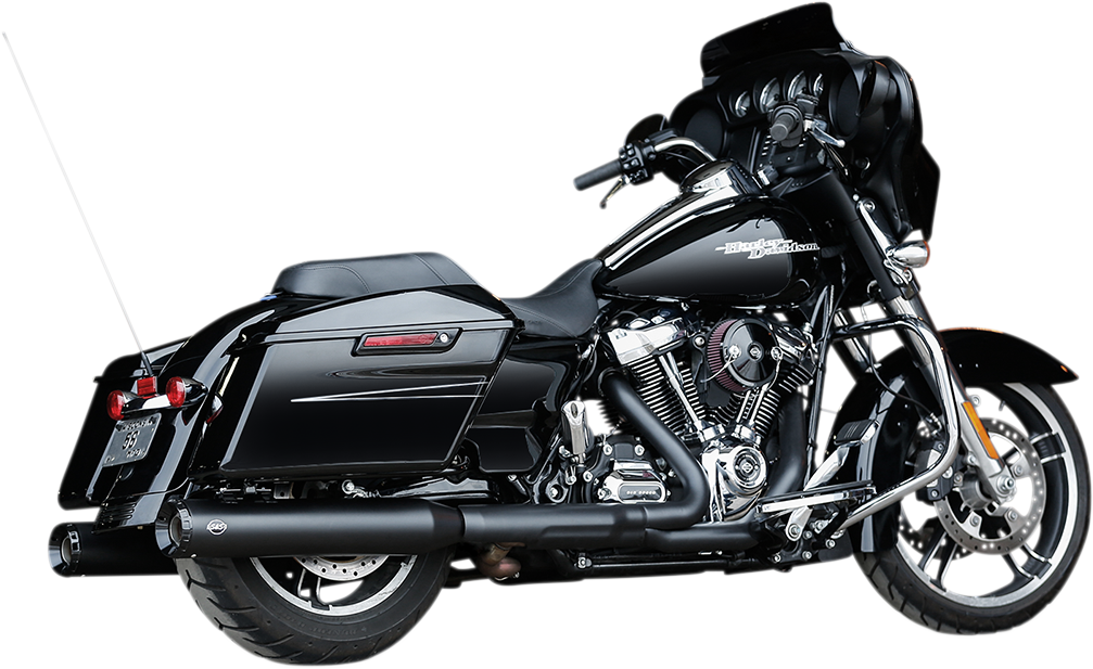 S&s cycle GNX Mufflers - 4.5" - Black Harley Davidson