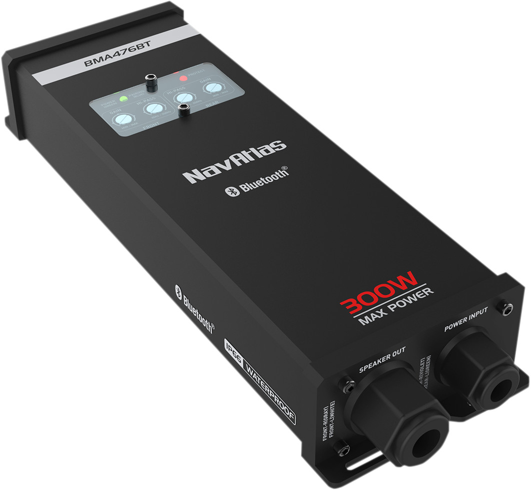NavAtlas BMA475 4-Channel Amplifier With Bluetooth