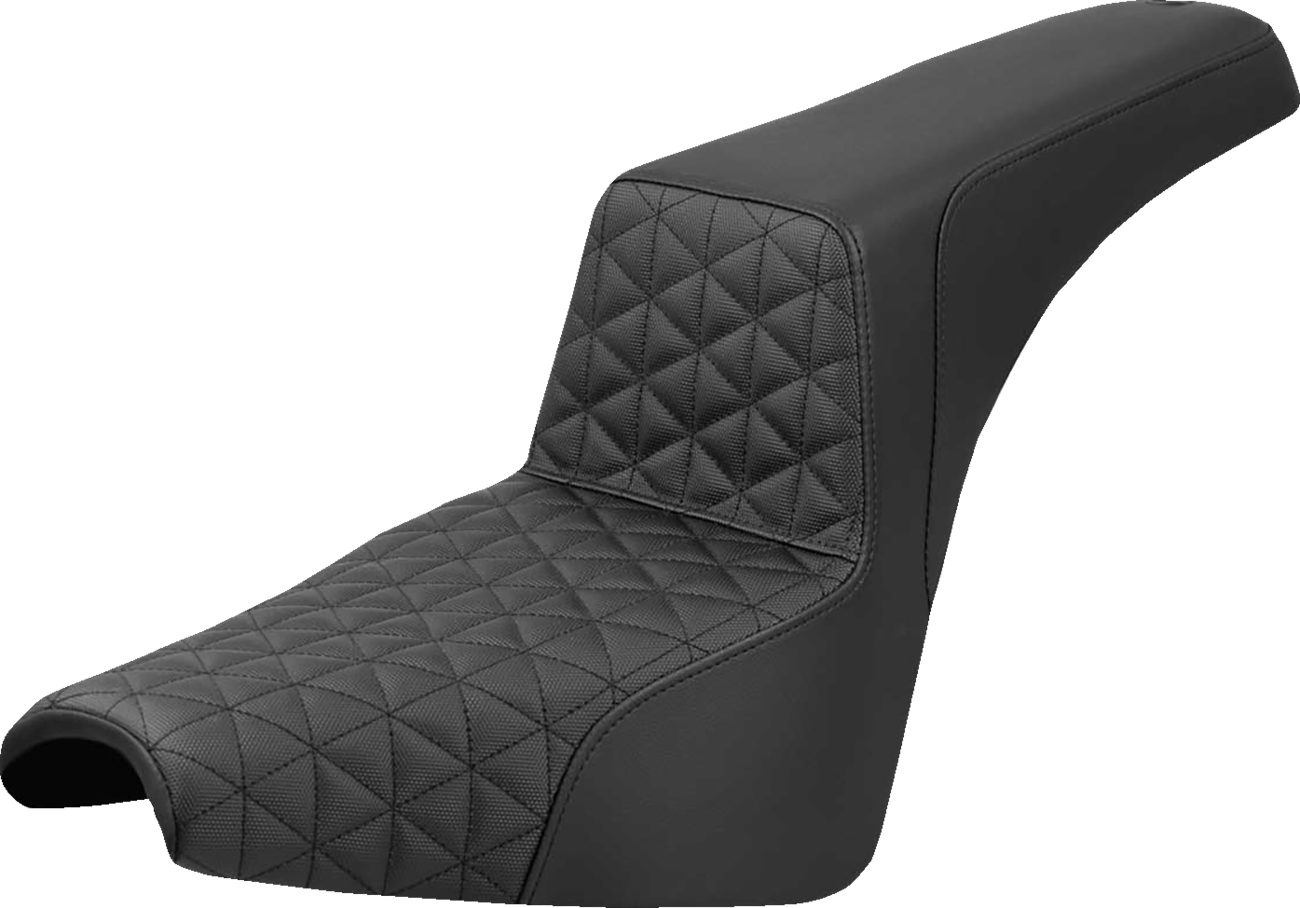 Saddlemen Step-Up Seat - Tri-Gripper - Black - FXBB/FXST '18-'25 Harley Davidson