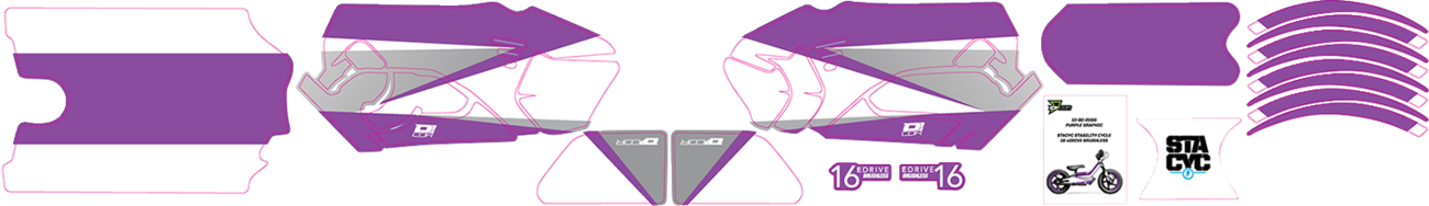 D'COR VISUALS STACYC™ Stability 16" Cycle Brushless Graphic Kit — STACYC™