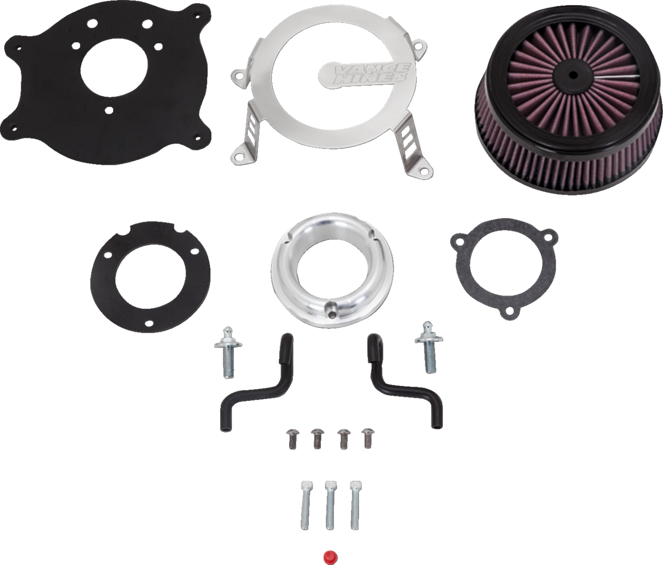 Vance & hines VO2 Cage Fighter Air Intake Kit - Brushed Harley Davidson