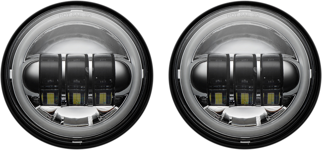 Custom Dynamics ProGlow 4.5" Passing Lamp For Harley Touring / Softail 2005-2025