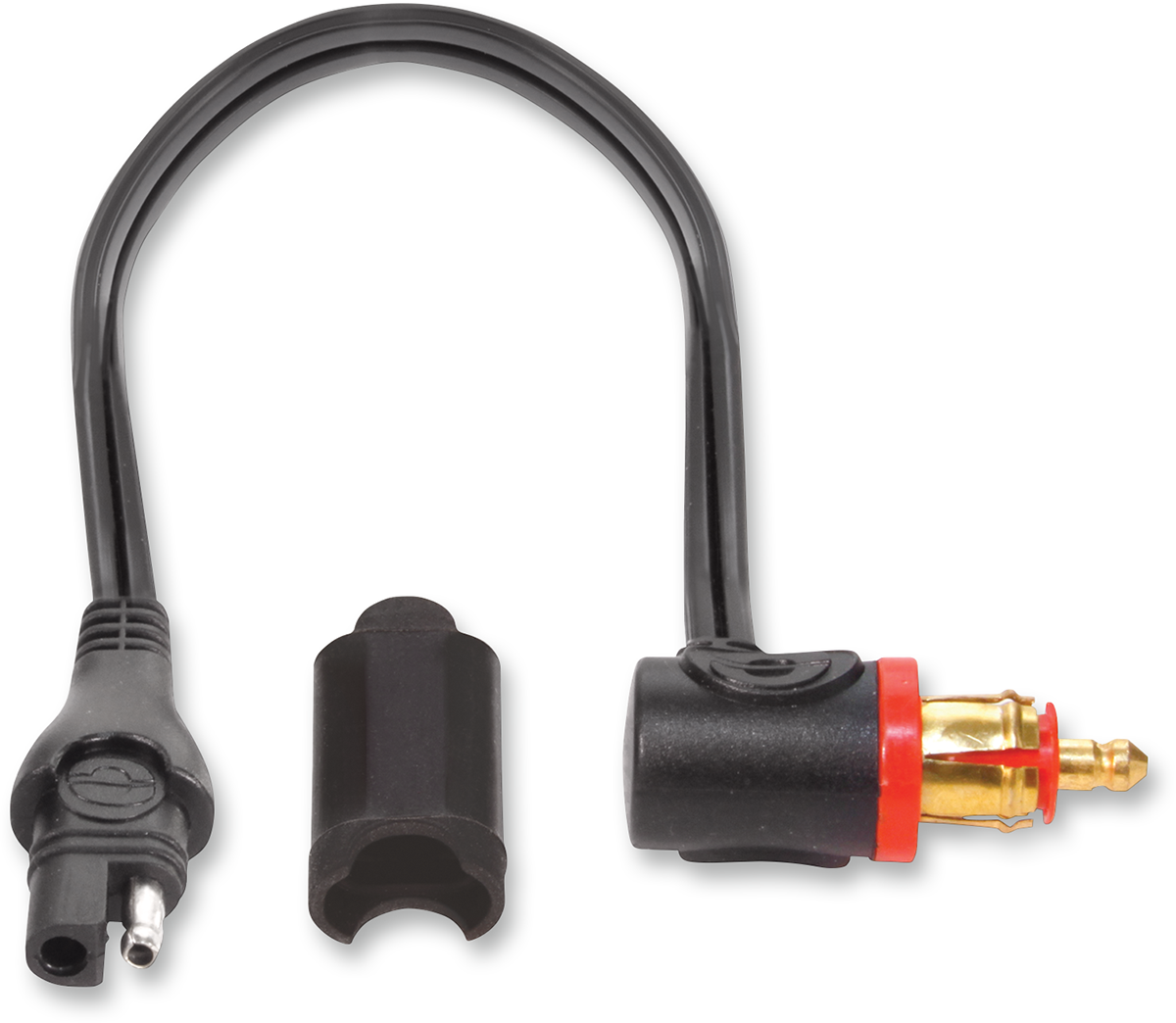 Tecmate Optimate Motorcycle 12" Black DIN & SAE Battery Charging Cable Plug
