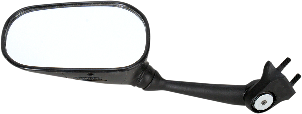 Emgo Mirror - Side View - Oval - Black - Left 2008-2012 Yamaha YZF-R6