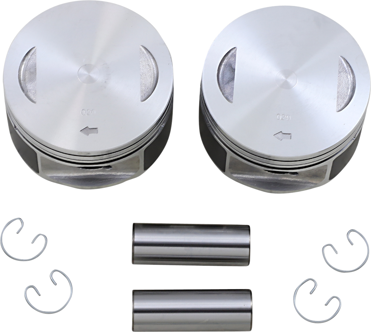 Drag specialties Piston Kit - 3.750" +0.020" - 88" Motor - Twin Cam Harley Davidson