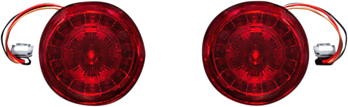 Custom Dynamics Probeam JAE Red LED Rear Turn Signal 2016-2021 Harley Softail