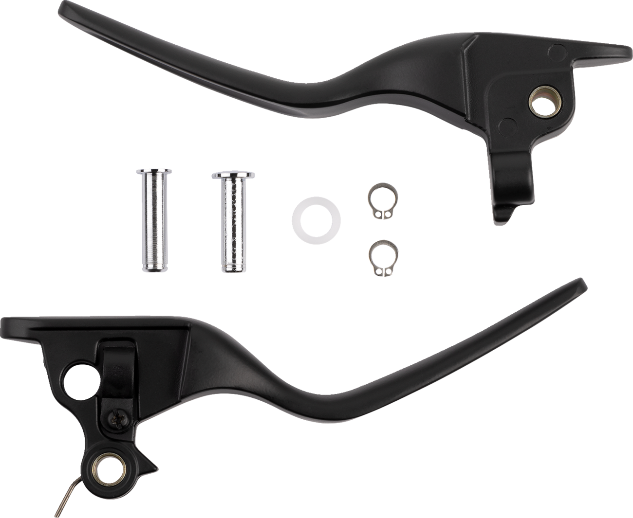 Drag specialties Custom Lever Set - LSR - Satin Black Harley Davidson