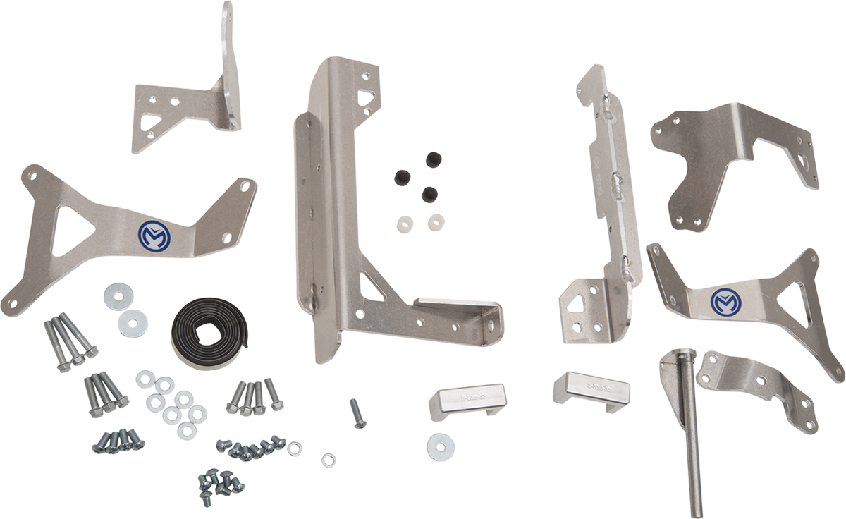 Moose offroad Radiator Braces - Silver - Yamaha