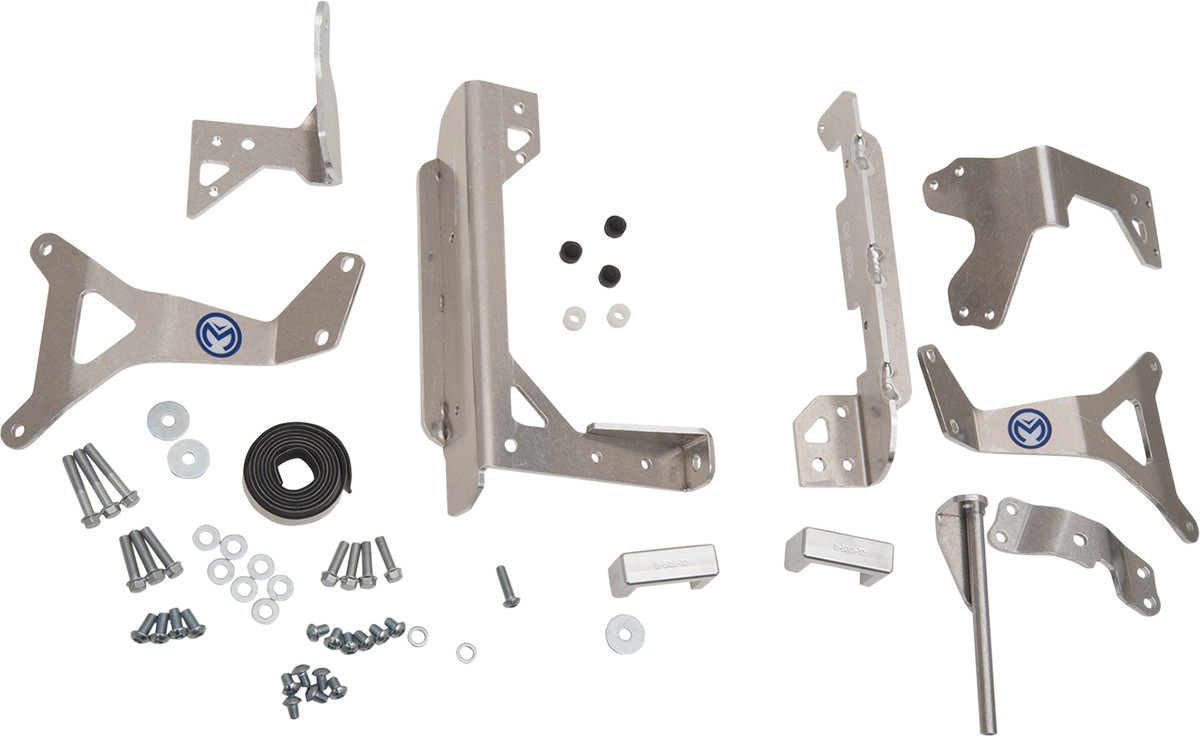 Moose offroad Radiator Braces - Silver - Yamaha