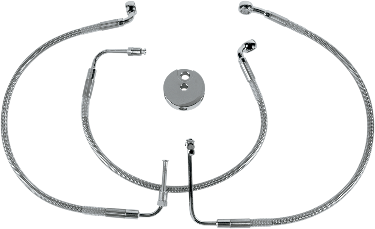 Drag specialties Brake Line - Front (Lower/Upper) - Stainless Steel 1996-2003 Harley Davidson XL1200S Sportster 1200 Sport