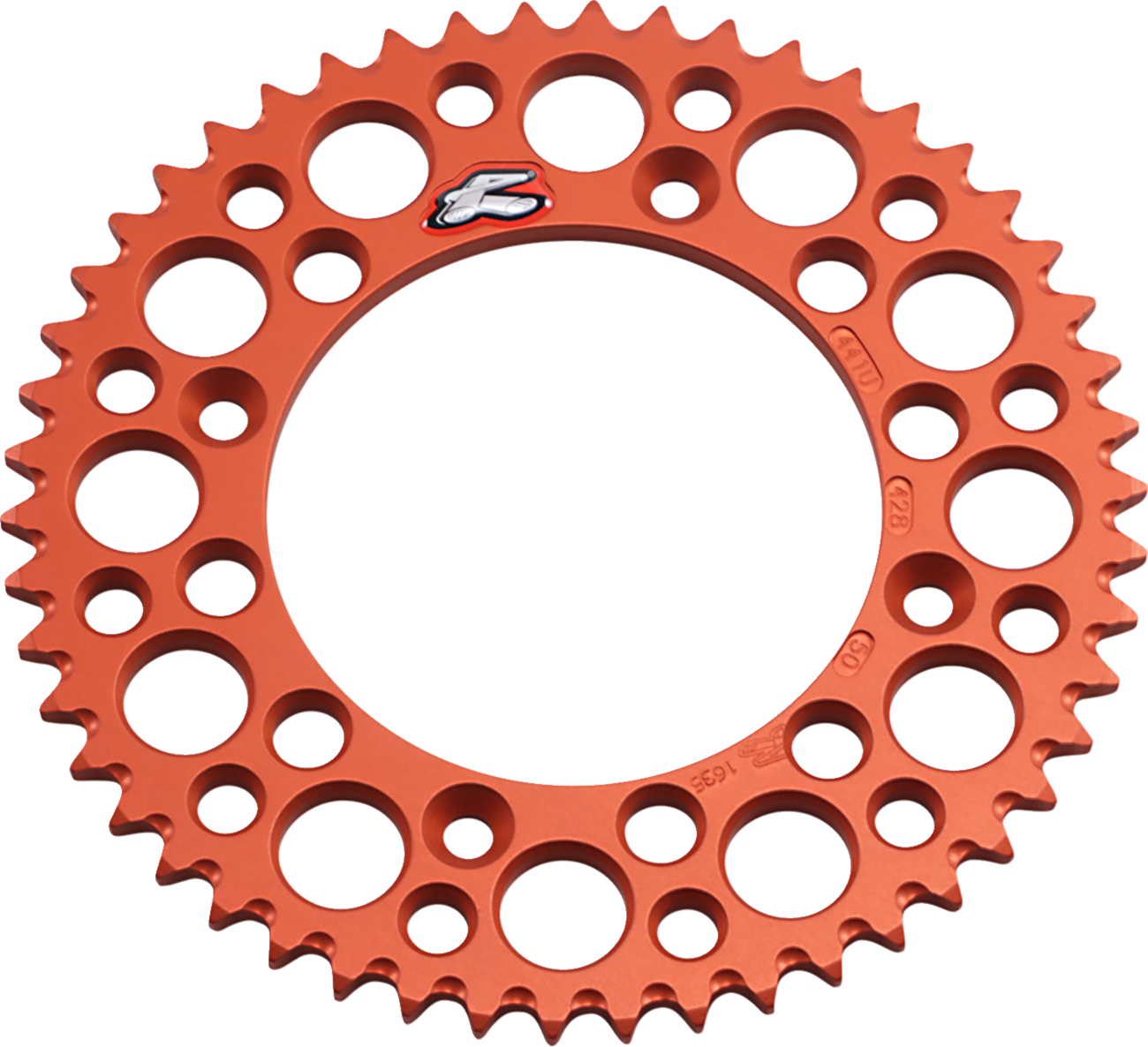 Renthal Rear Sprocket - Aluminum - 50 Tooth - Orange - Gas Gas/Husqvarna/KTM 50T
