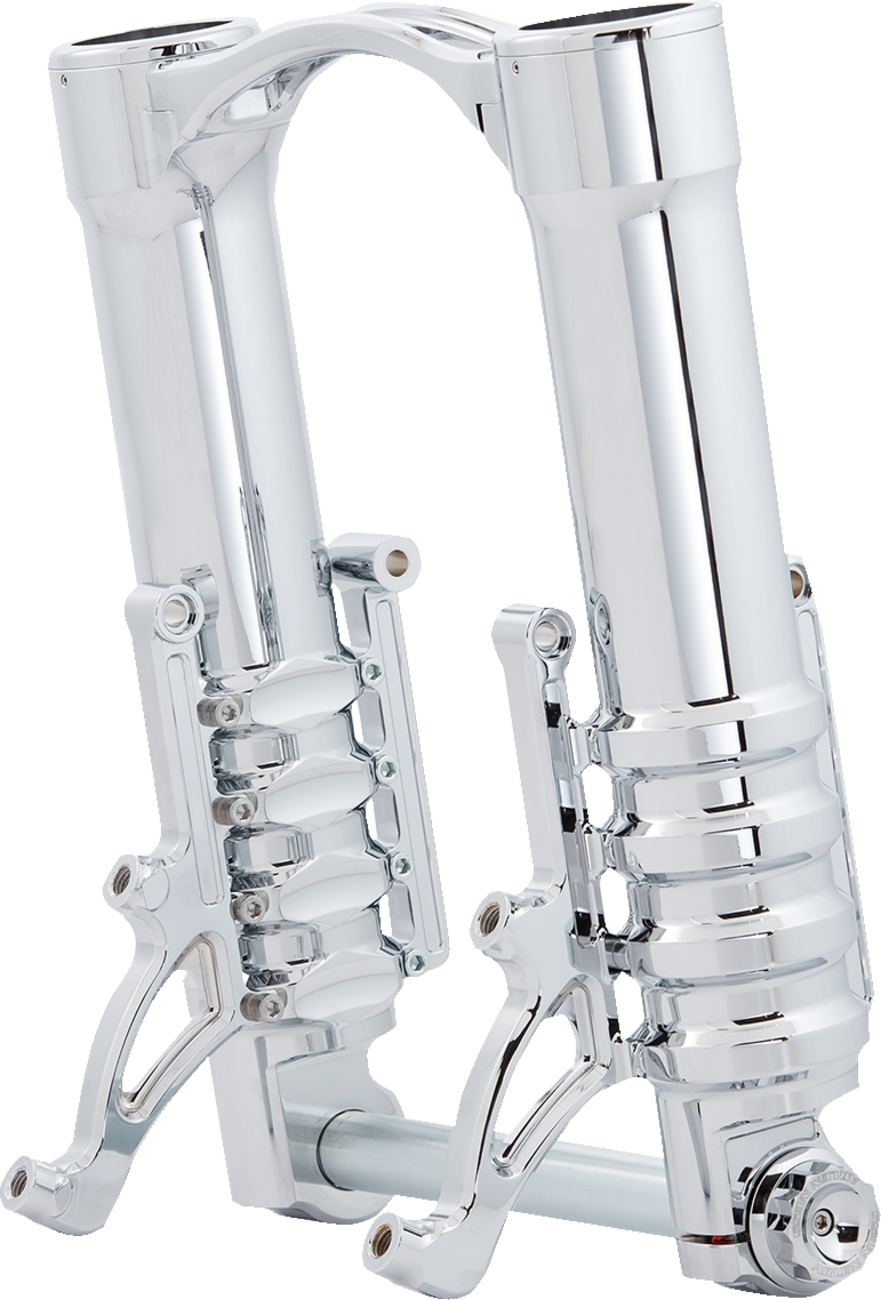Arlen ness Fork Legs - 49 mm - Chrome - For Custom Radial Mount Brake Caliper Harley Davidson