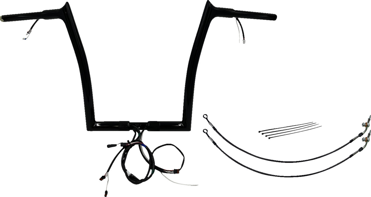 FAT BAGGERS INC. EZ Install Wired 1-1/4" Pointed Top Handlebar Kit