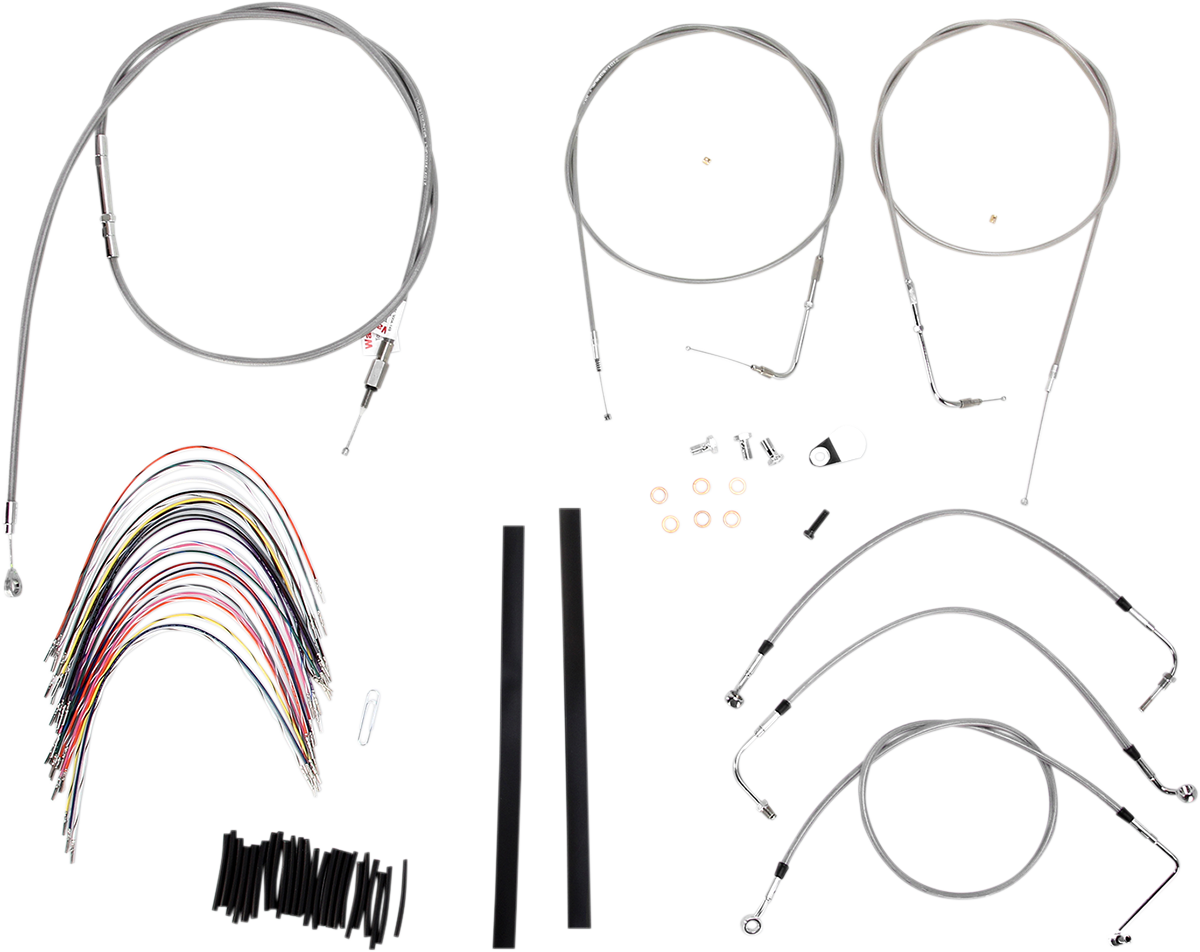 Burly Handlebar Cable Installation Kit For Harley Road King / Glide 2000-2006