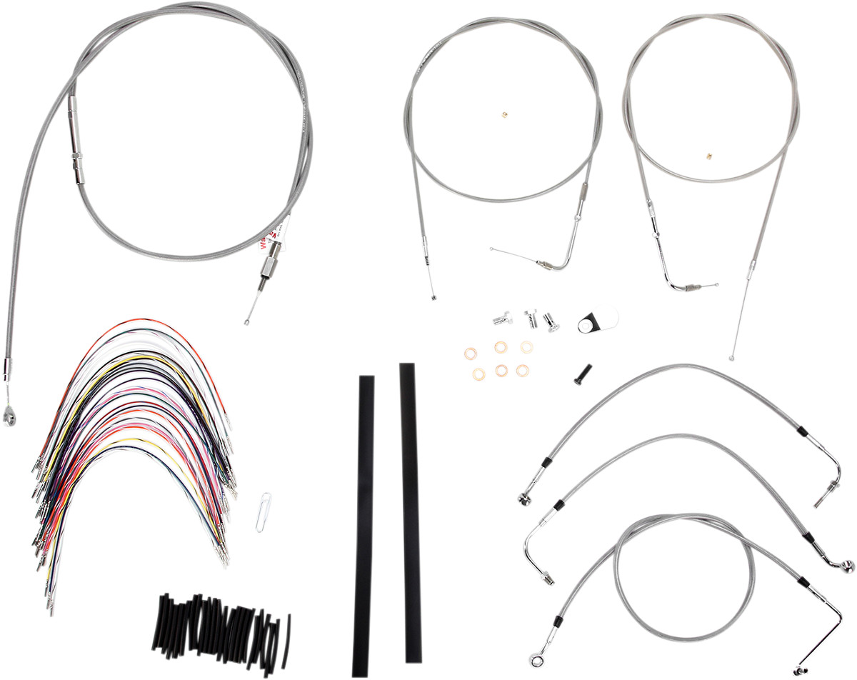 Burly Handlebar Cable Installation Kit For Harley Road King / Glide 2000-2006